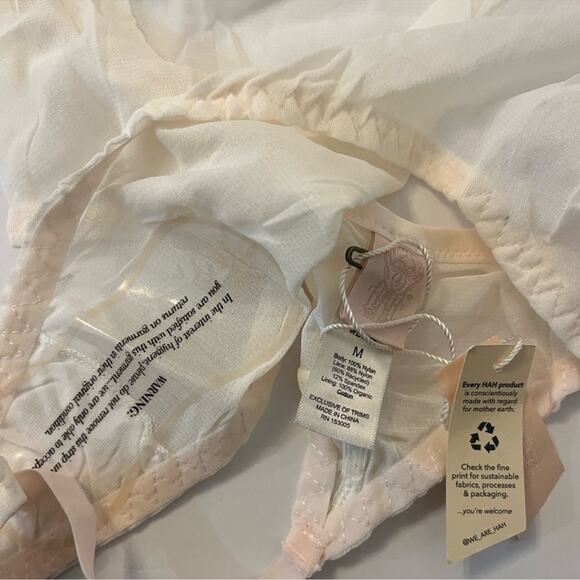 NWT We Are Hah Free People Key To Your Heart Bodysuit La Crème Cream XS S M L - Picture 7 of 9